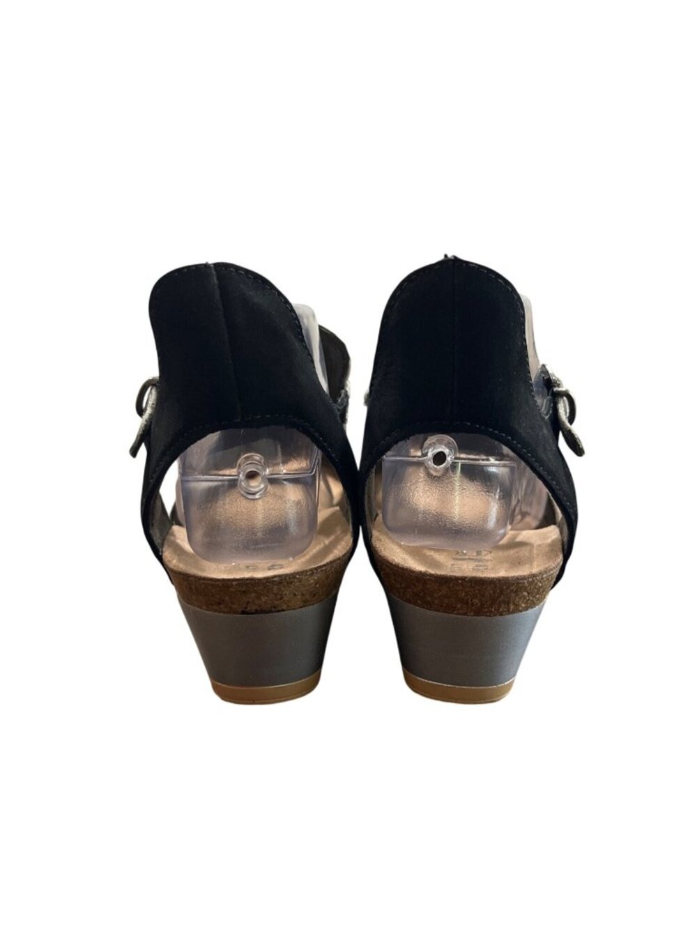Naot Fiona Wedge Sandal Womens Size 11 Open-Toe Black Leather - Picture 4 of 9